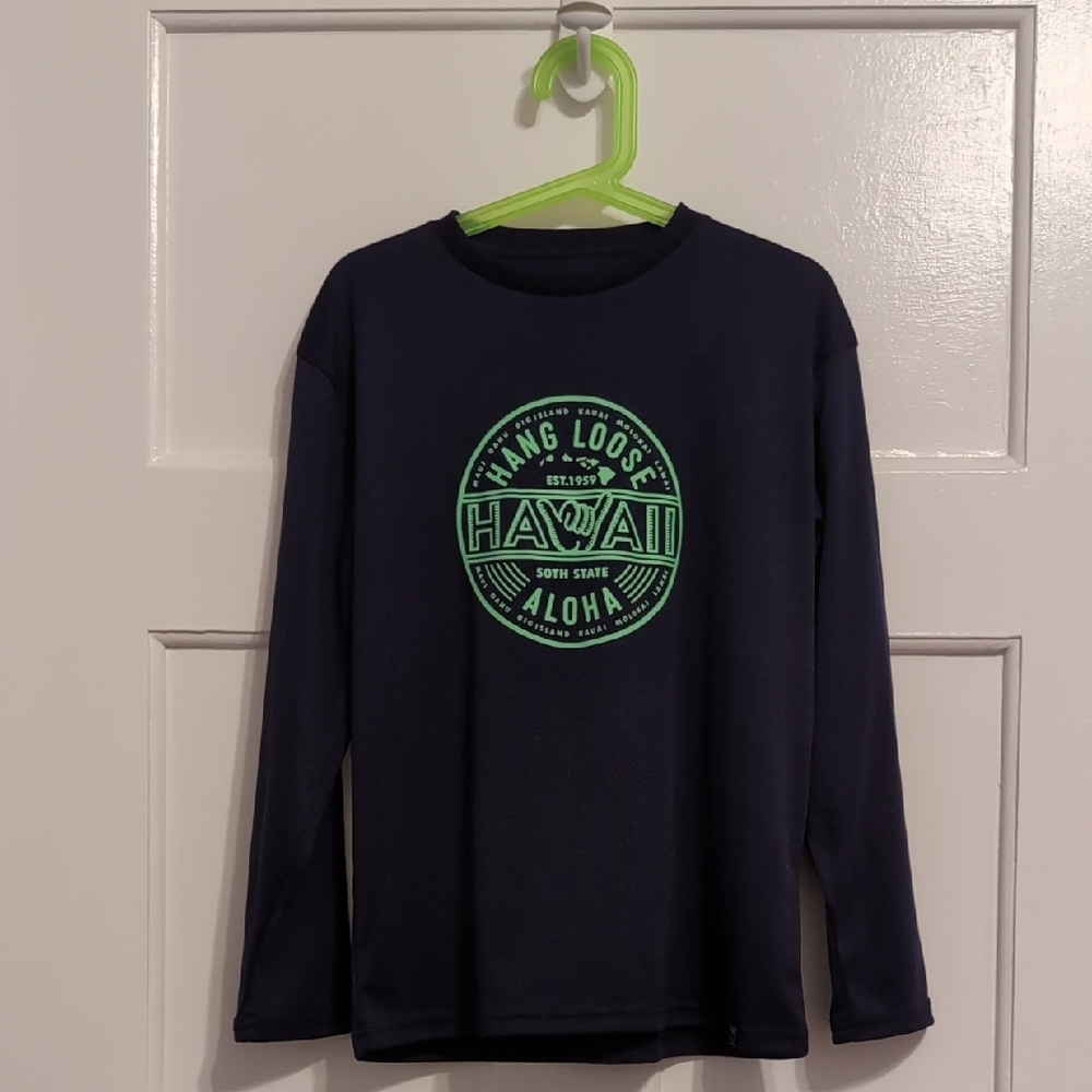 Kids Navy Blue Long Sleeve Shirt